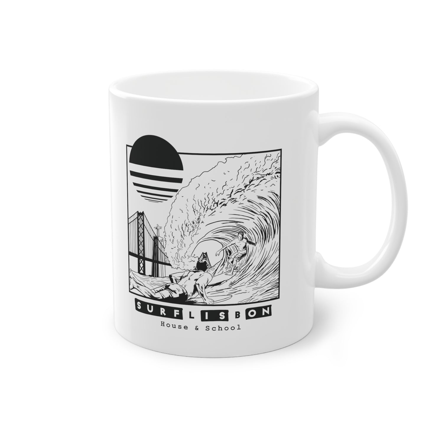 Surf & City BW Mug