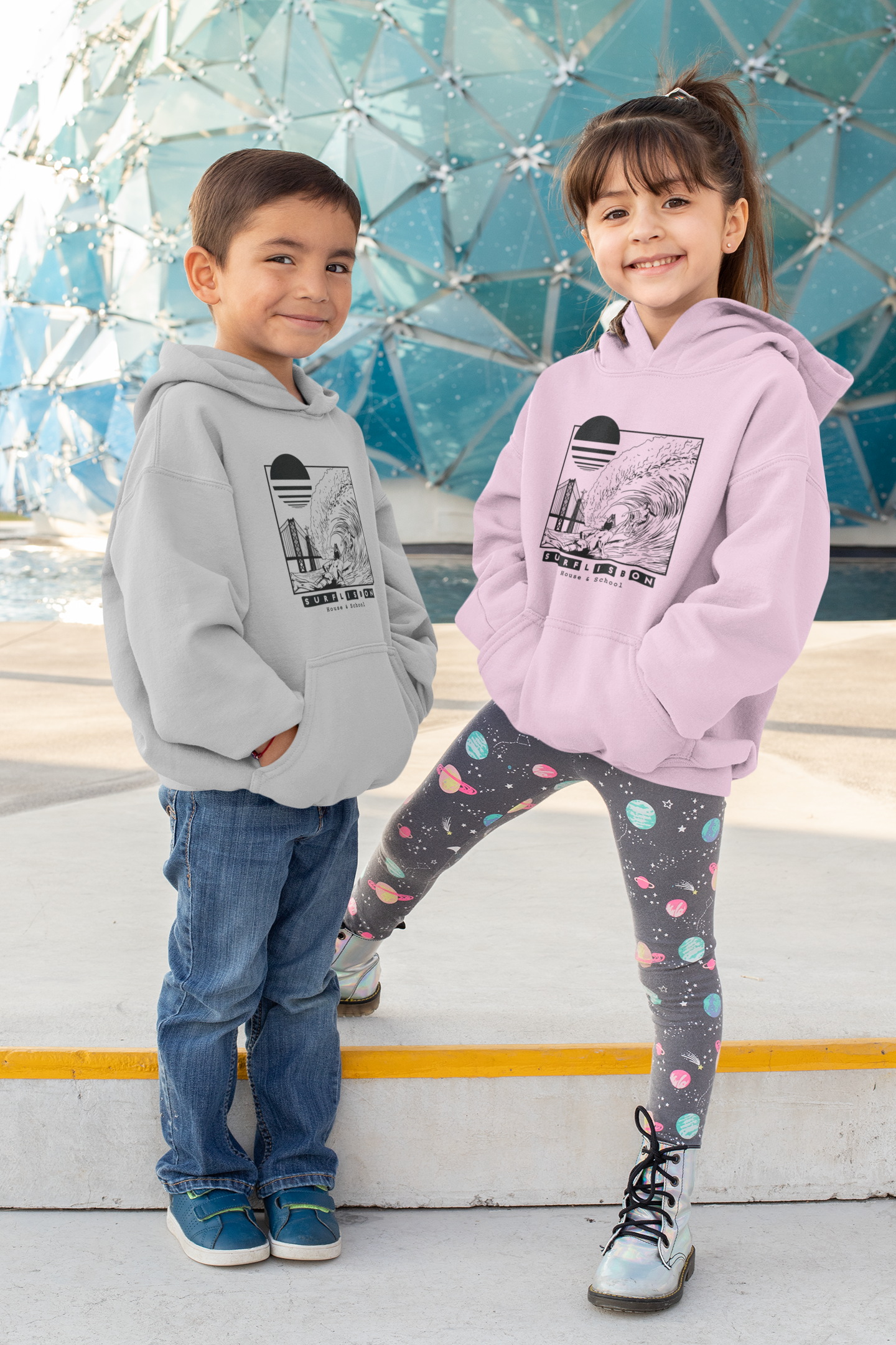 Hooded Sweatshirt B&W - Unisex