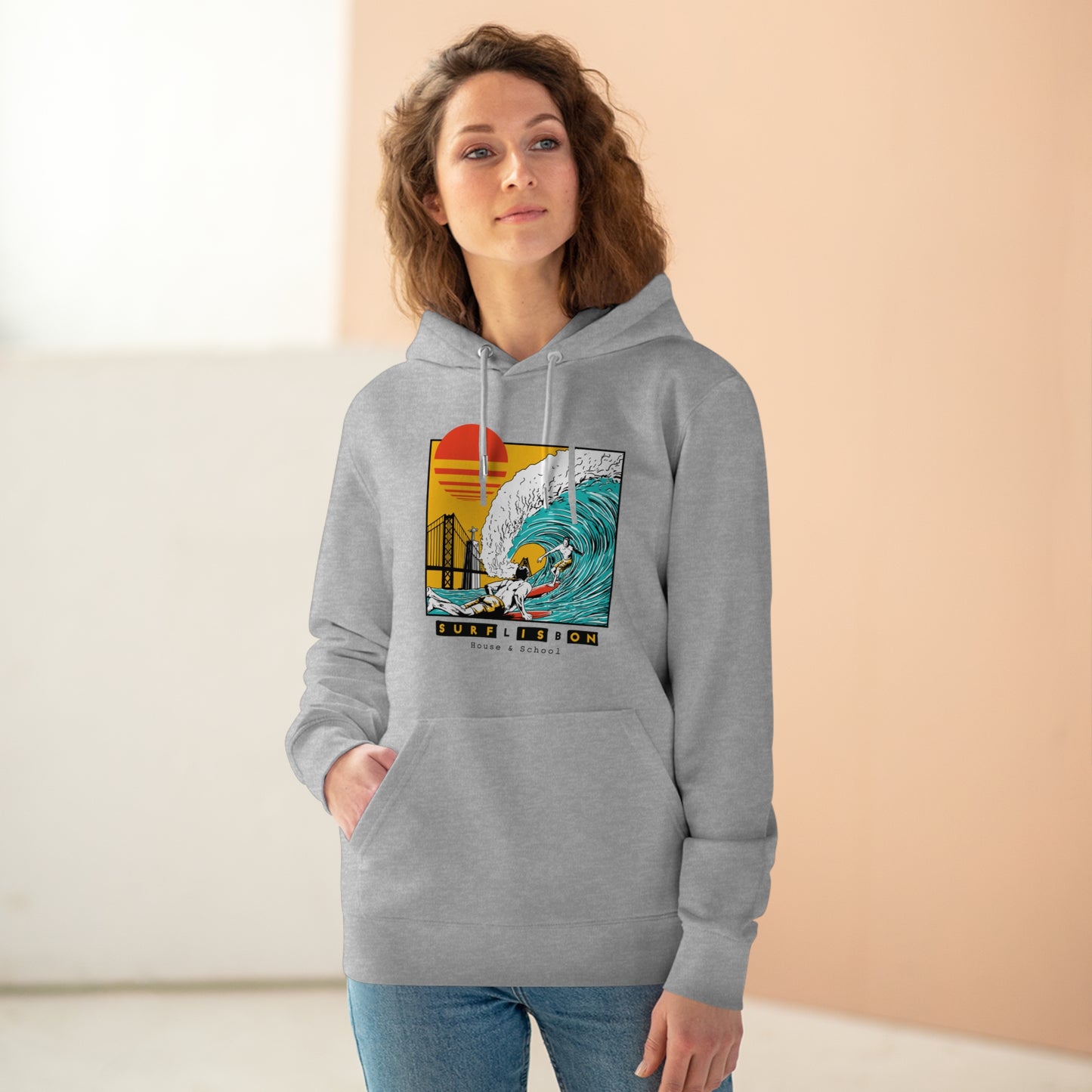 Organic "Surf & City" Hoodie - Women