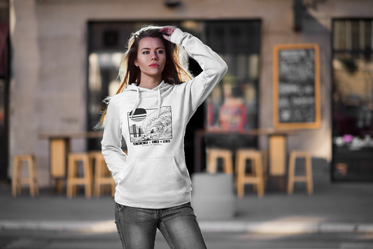 Organic B&W Cruiser Hoodie - Women