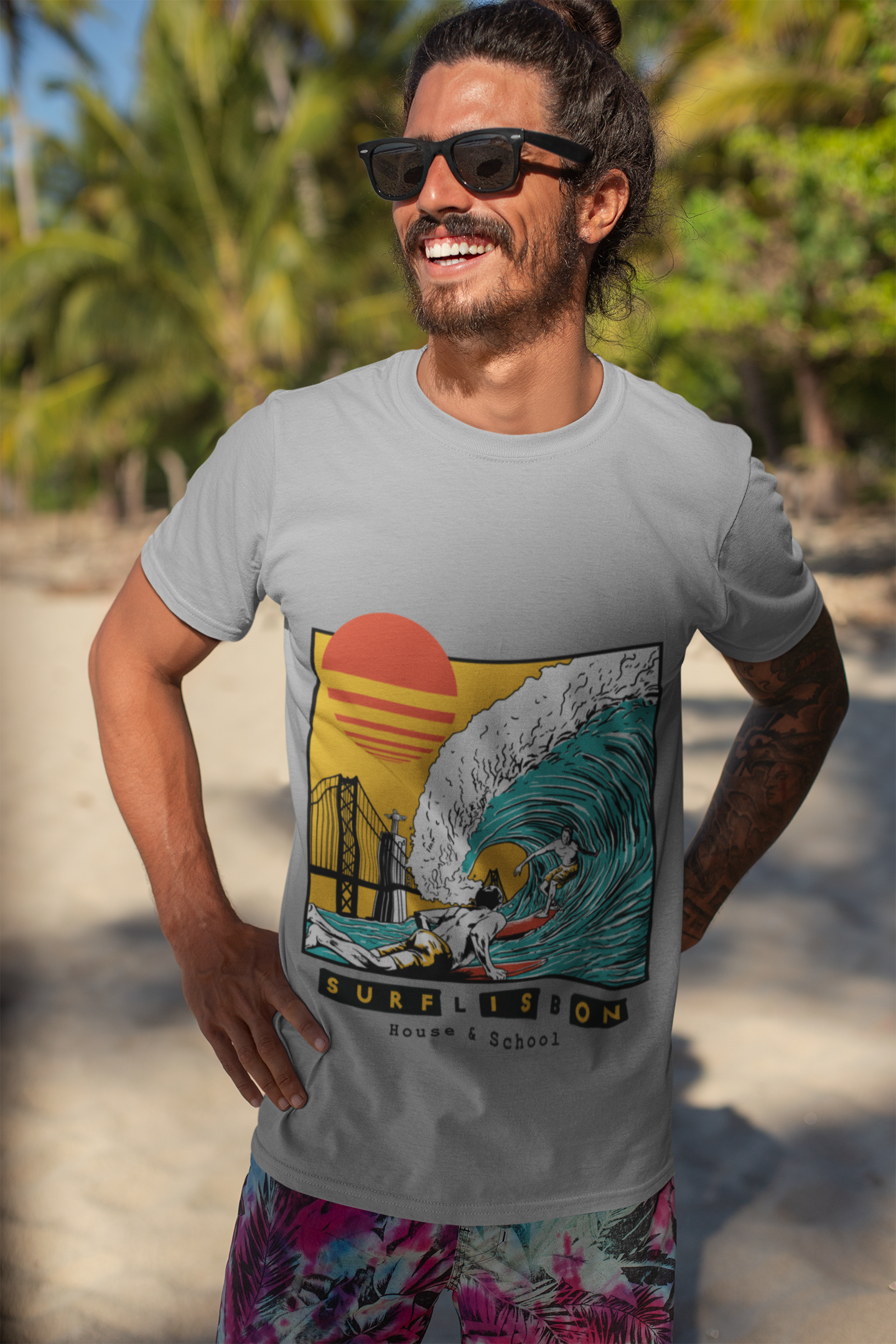 Organic Orange Sun T-shirt - Men